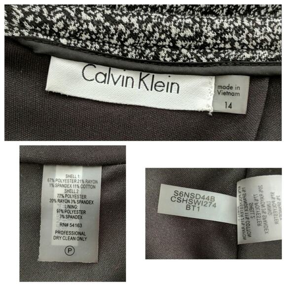 Calvin Klein Speckled Skirt - Size 14 - EUC - Picture 7 of 8